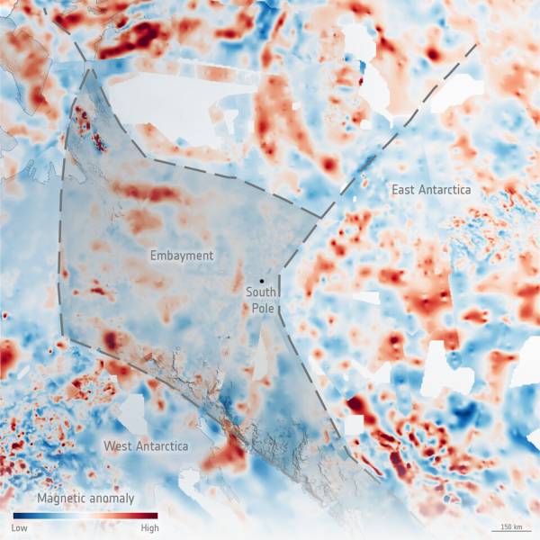 Filling the GOCE data gap unearths South Pole’s ...